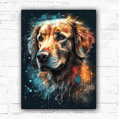 5D Golden Retriever Dog DIY Diamond Art Painting Animals 30x40cm - Creative Serenity