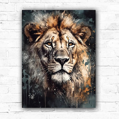 5D Lion DIY Diamond Art Painting Animals 30x40cm - Creative Serenity