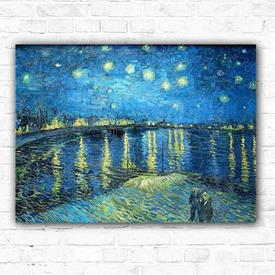 5D Starry Night Over The Rhine Van Gogh Diamond Art Painting - Creative Serenity
