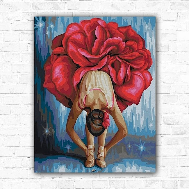 DIY Ballerina Rose 5D Diamond Art Painting 30x40cm - Creative Serenity