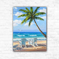 DIY Beach Acrylic Painting By Numbers - Creative Serenity
