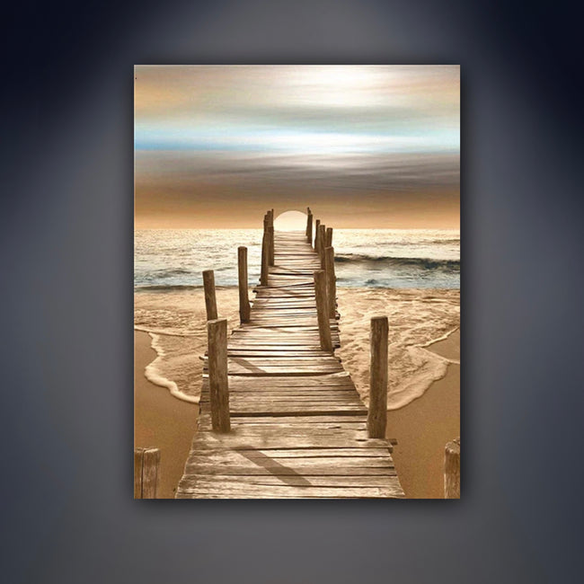 DIY Beach Acrylic Painting By Numbers - Creative Serenity