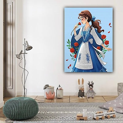 DIY Belle Oil Painting By Numbers Princess - Creative Serenity