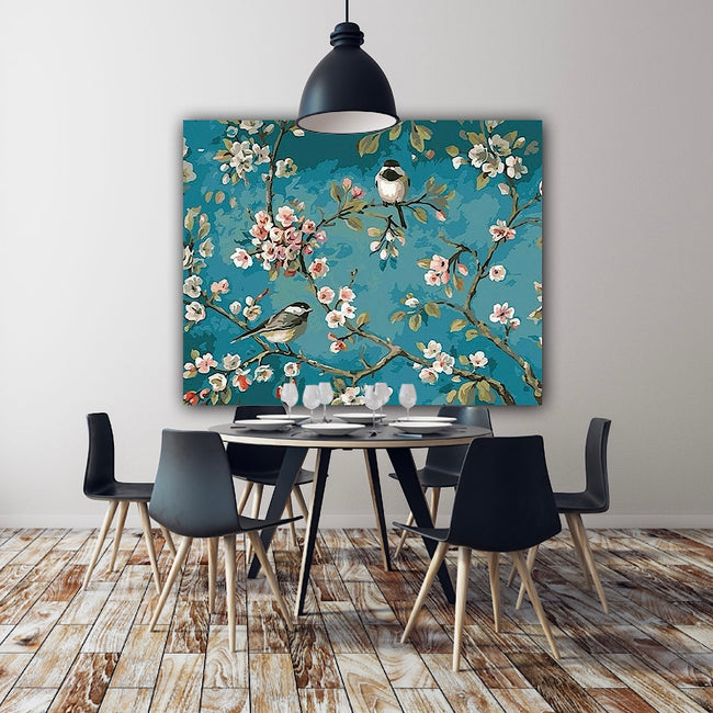 DIY Birds Paint by Numbers On Canvas - Creative Serenity