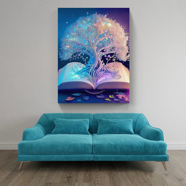 DIY Book Tree 5D Diamond Art Painting 30x40cm - Creative Serenity