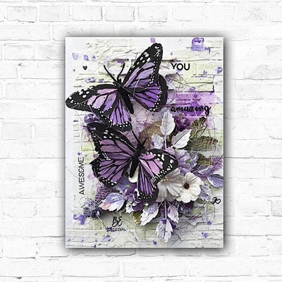 DIY Butterfly’s 5D Diamond Art Painting 30x40cm - Creative Serenity