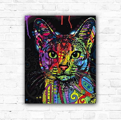 DIY Cat Digital Painting By Numbers Animal Art - Creative Serenity