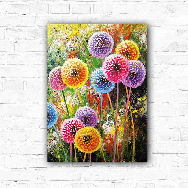 DIY Dandelions Painting By Numbers Art - Creative Serenity