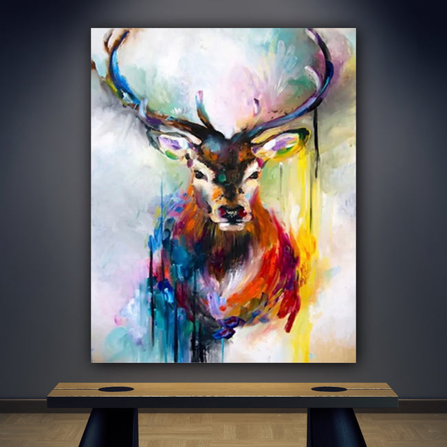 DIY Deer Acrylic Painting By Numbers Animals - Creative Serenity