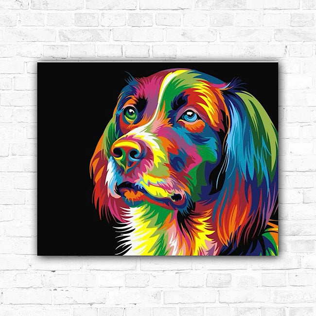 DIY Dog Digital Painting By Numbers Animal Art - Creative Serenity