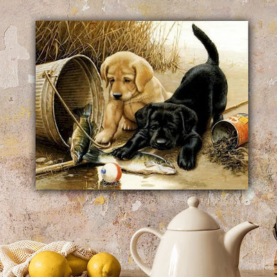 DIY Dogs Painting By Numbers Art - Creative Serenity