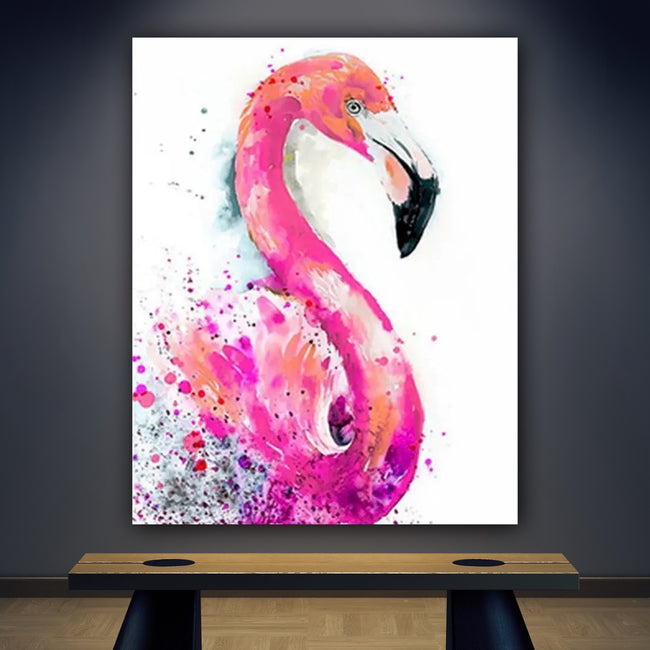 DIY Flamingo Acrylic Painting By Numbers Animals - Creative Serenity