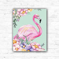 DIY Flamingo Painting By Numbers Art - Creative Serenity