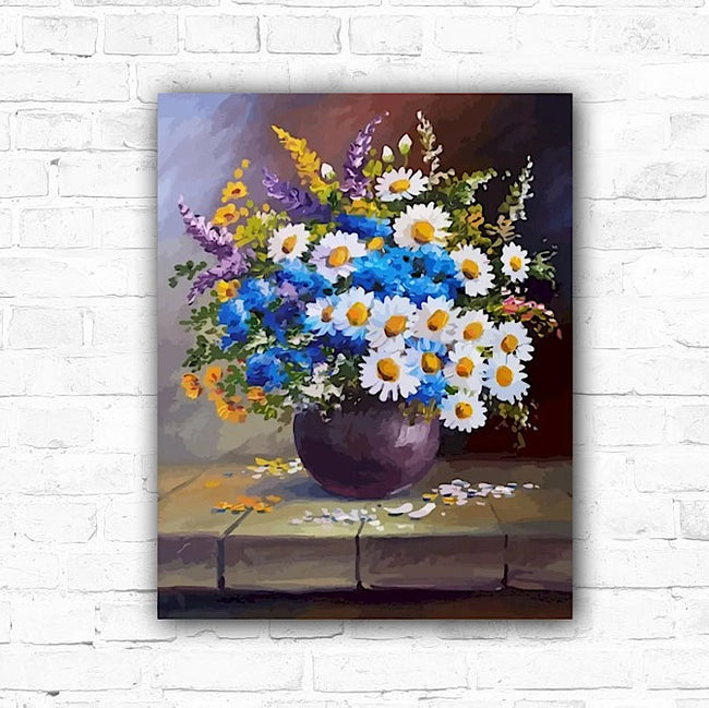DIY Flowers Painting By Numbers Art - Creative Serenity