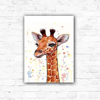 DIY Giraffe Acrylic Painting By Numbers Animals - Creative Serenity