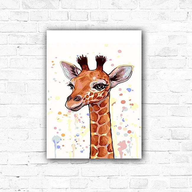 DIY Giraffe Acrylic Painting By Numbers Animals - Creative Serenity