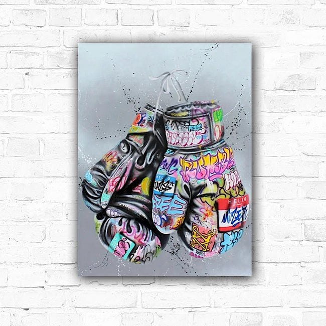 DIY Graffiti Boxing Gloves Painting By Numbers Art - Creative Serenity