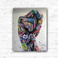 DIY Graffiti Fist Painting By Numbers Art - Creative Serenity