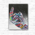 DIY Graffiti Middle Finger Painting By Numbers Art - Creative Serenity