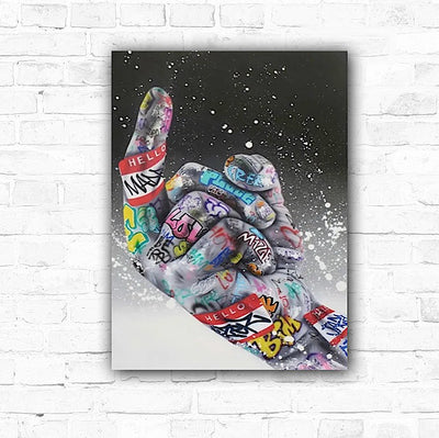 DIY Graffiti Middle Finger Painting By Numbers Art - Creative Serenity