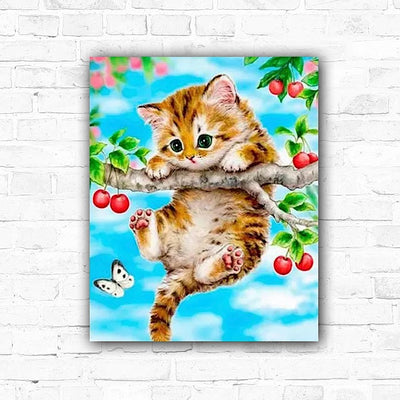 DIY Kitten 5D Diamond Art Painting 30x40cm - Creative Serenity