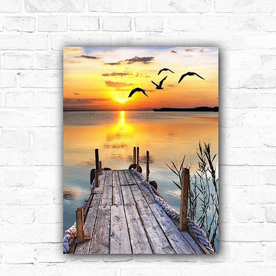 DIY Lake Acrylic Painting By Numbers - Creative Serenity
