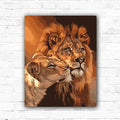 DIY Lions Acrylic Painting By Numbers Animals - Creative Serenity