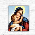 DIY Mary & Jesus Oil Painting By Numbers Art - Creative Serenity