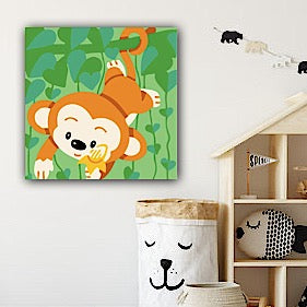 DIY Monkey Acrylic Painting By Numbers Animals - Creative Serenity
