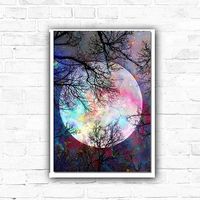 DIY Moon 5D Diamond Painting - Creative Serenity