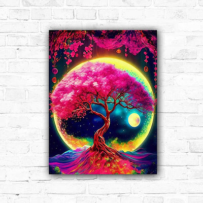 DIY Moon Tree 5D Diamond Art Painting 30x40cm - Creative Serenity
