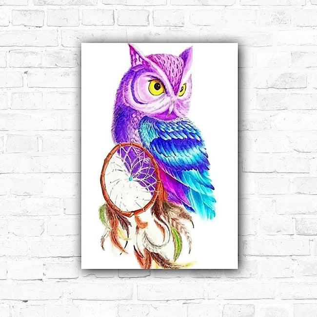 DIY Owl Acrylic Painting By Numbers Animals - Creative Serenity