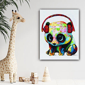 DIY Panda Acrylic Painting By Numbers Animals - Creative Serenity