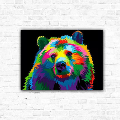 DIY Rainbow Bear Diamond Art Painting Animals - Creative Serenity