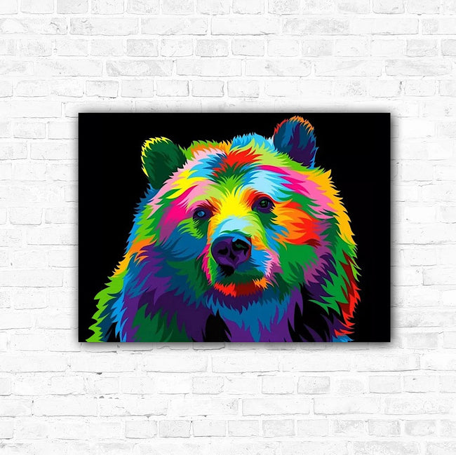 DIY Rainbow Bear Diamond Art Painting Animals - Creative Serenity
