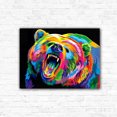 DIY Rainbow Bear Diamond Art Painting Animals - Creative Serenity
