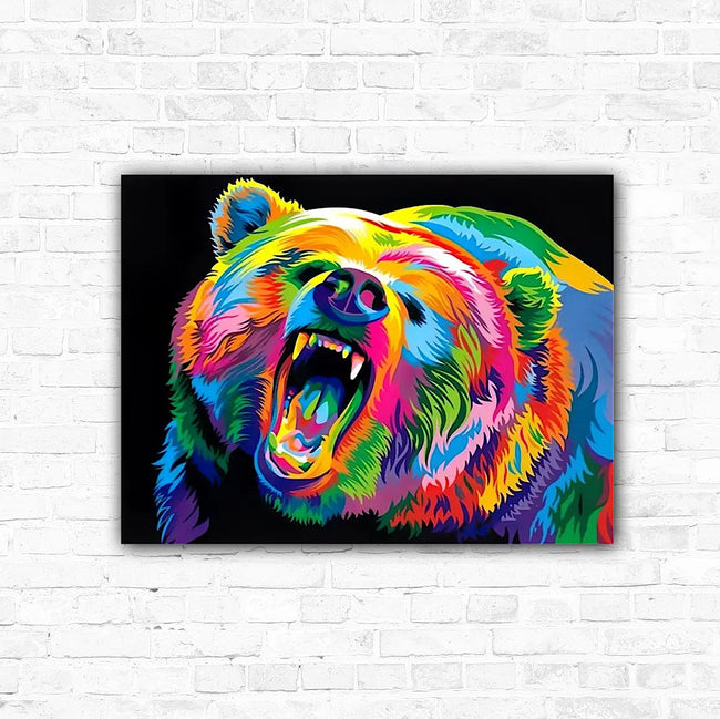 DIY Rainbow Bear Diamond Art Painting Animals - Creative Serenity