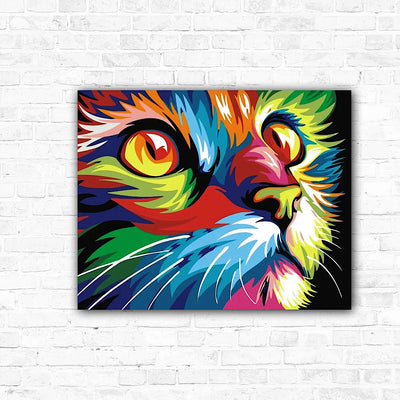 DIY Rainbow Cat Diamond Art Painting Animals - Creative Serenity