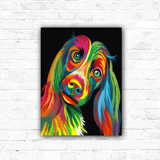 DIY Rainbow Dachshund Dog Diamond Art Painting Animals - Creative Serenity