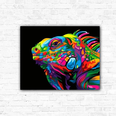 DIY Rainbow Lizard Diamond Art Painting Animals - Creative Serenity