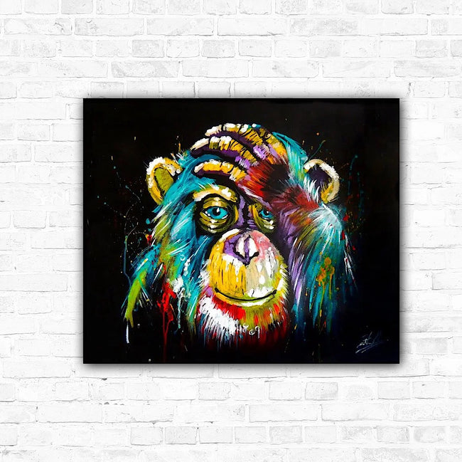 DIY Rainbow Monkey Diamond Art Painting Animals - Creative Serenity