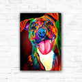 DIY Rainbow Pitbull Dog Diamond Art Painting Animals - Creative Serenity