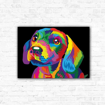 DIY Rainbow Puppy Dog Diamond Art Painting Animals - Creative Serenity