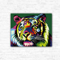 DIY Rainbow Tiger Diamond Art Painting Animals - Creative Serenity
