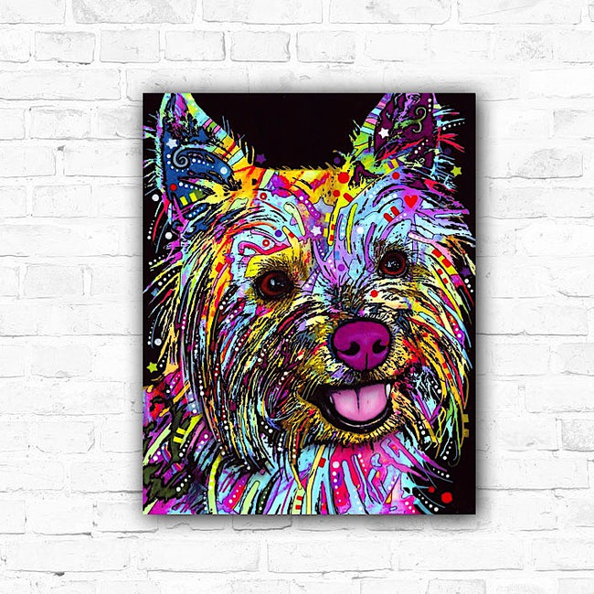DIY Rainbow Yorkie Dog Diamond Art Painting Animals - Creative Serenity
