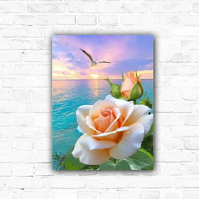 DIY Rose 5D Diamond Art Painting 30x40cm - Creative Serenity
