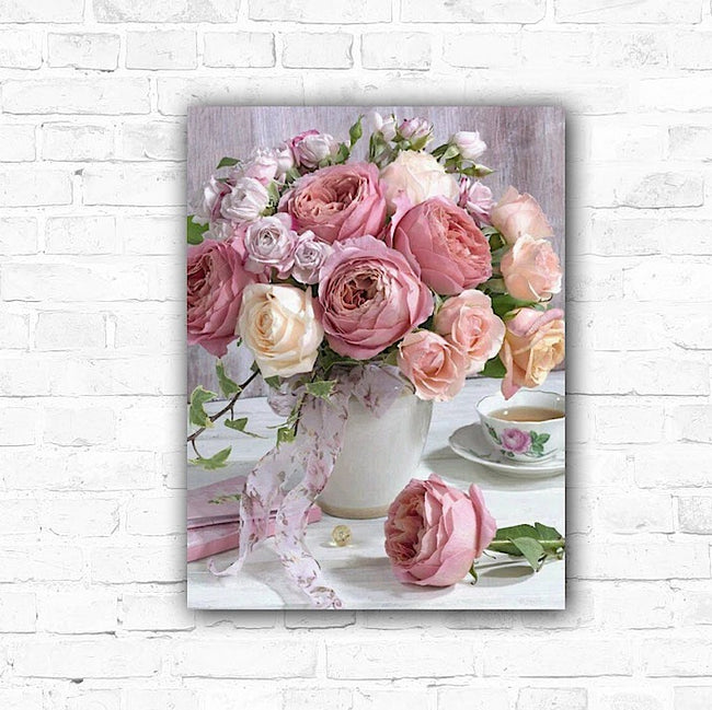 DIY Roses 5D Diamond Art Painting 30x40cm - Creative Serenity