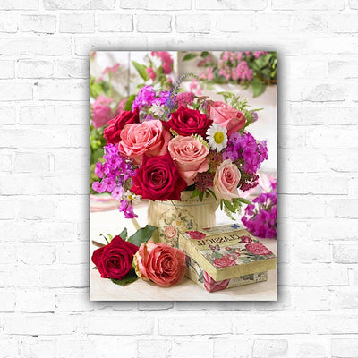 DIY Roses Flowers 5D Diamond Art Painting 30x40cm - Creative Serenity