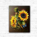 DIY Sunflowers Painting By Numbers Art - Creative Serenity