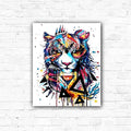 DIY Tiger Acrylic Painting By Numbers Animals - Creative Serenity